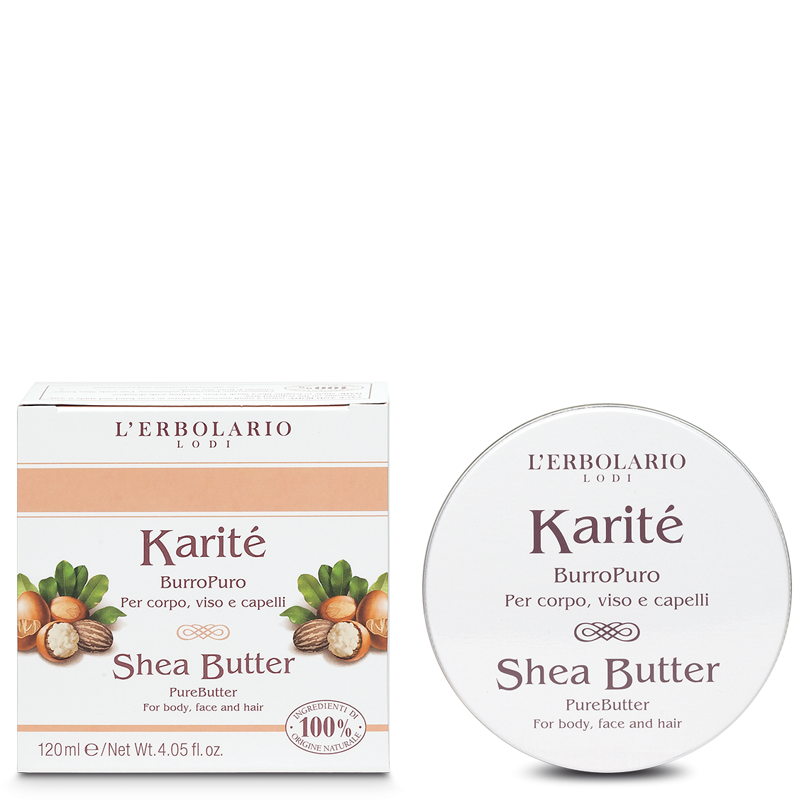 L'Erbolario BurroPuro Karité Per Corpo/Viso/Capelli 120ml-1