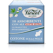 Vivicot Puro Cotone Assorbenti Notte Con Ali 10 Pezzi-1