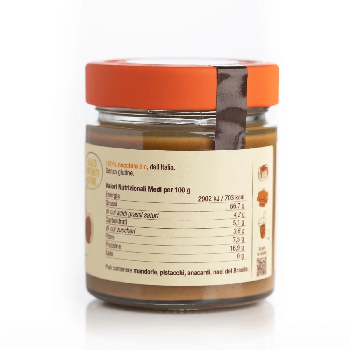 Damiano Crema Alle Nocciole Tostate Bio 180g-4
