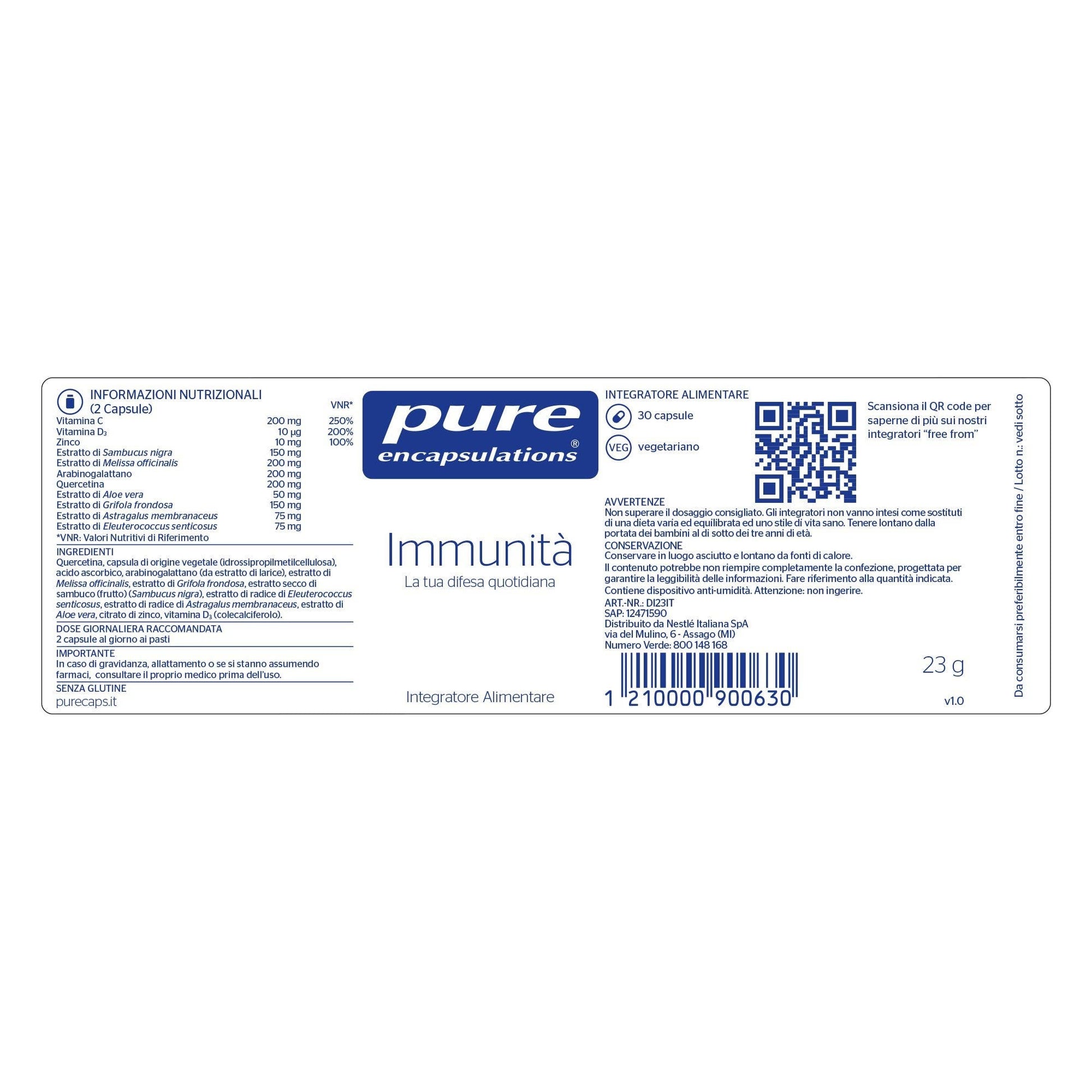 Pure Encapsulations Immunità 30 Capsule  - 3