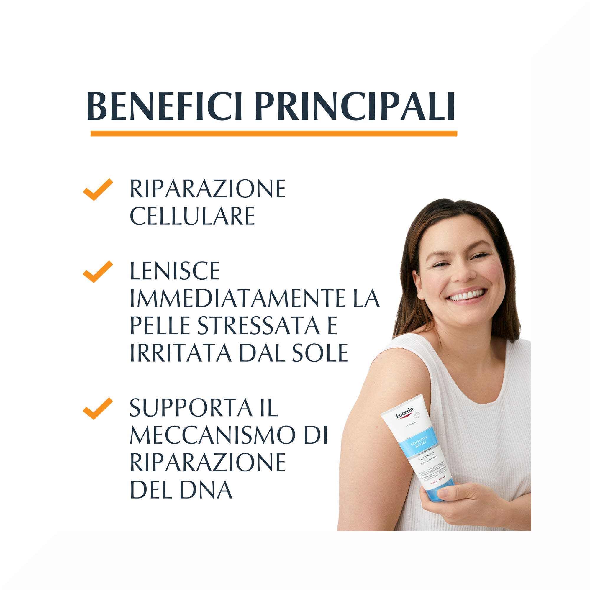 Eucerin after sun Sensitive Relief Crema-Gel 200ml-2