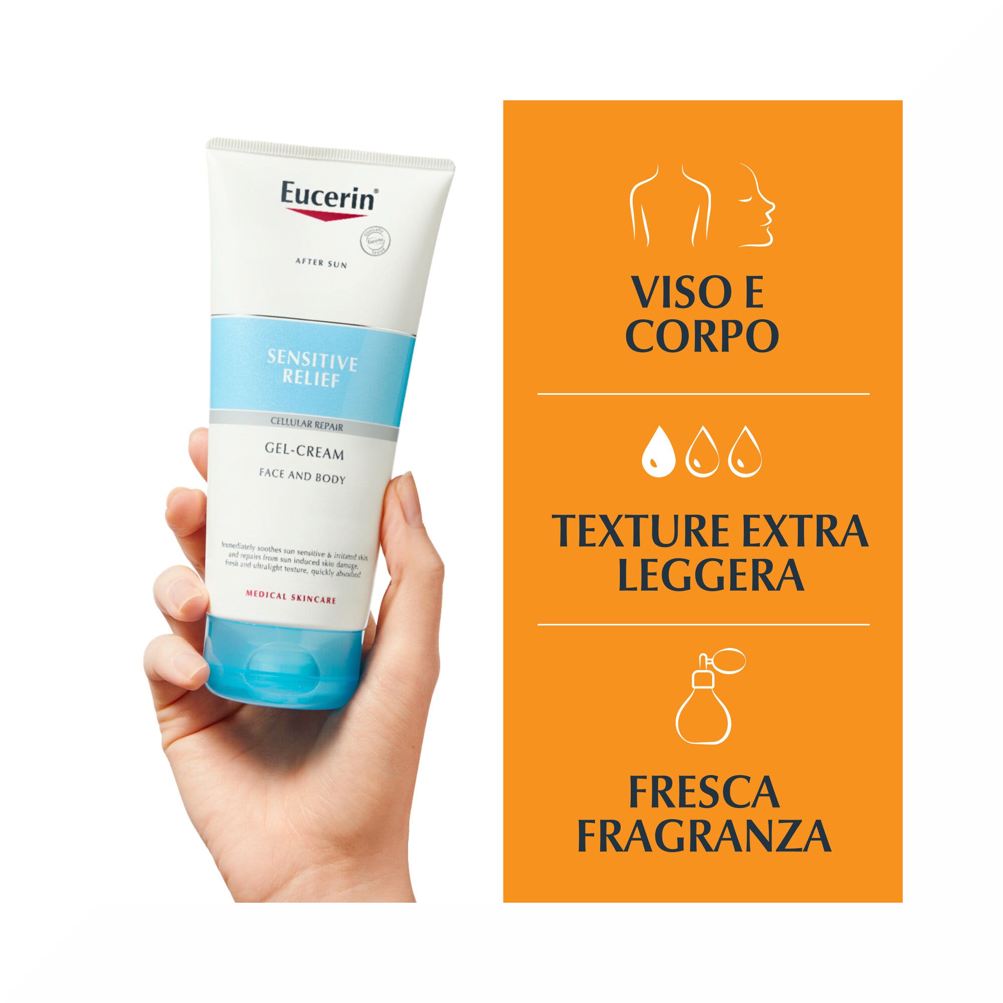 Eucerin after sun Sensitive Relief Crema-Gel 200ml-3