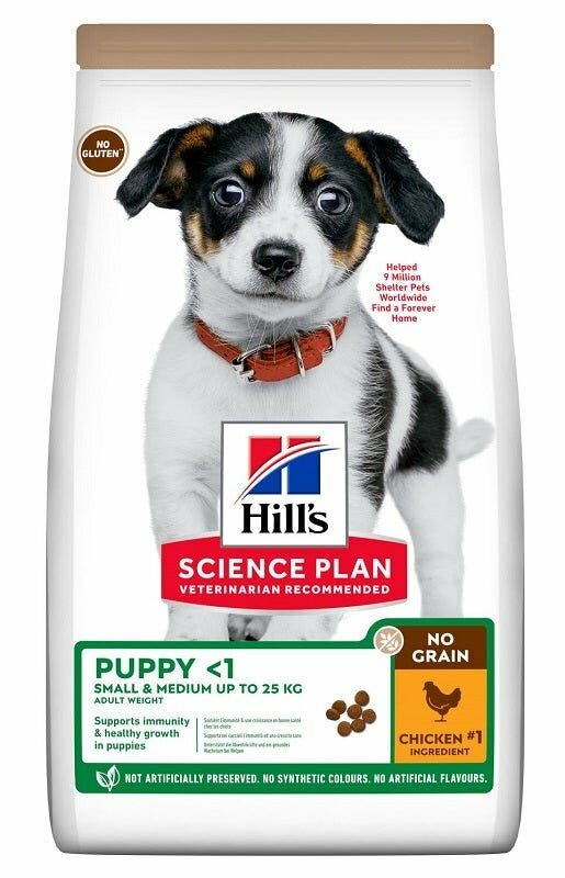 Hill's Science Plan No Grain Puppy <1 Cibo Secco Con Pollo Per Cuccioli Taglia Piccola/Media Sacco 2,5kg-2