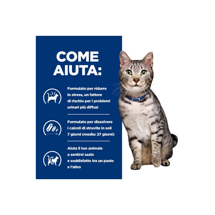 Hill's Prescription Diet C/D Multicare Stress Weight Crocchette Pollo Per Gatti Sacco 1,5kg-3