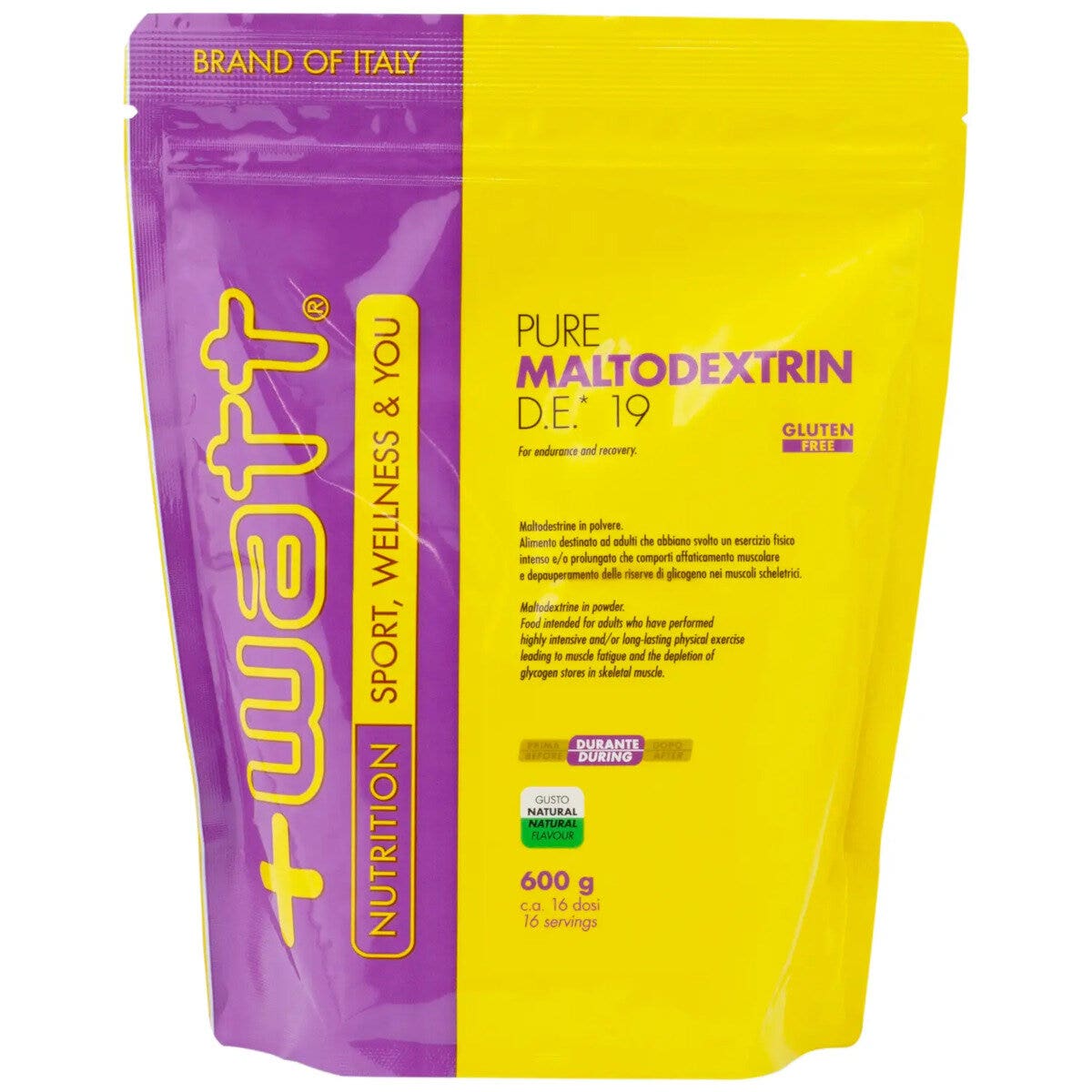 +Watt Pure Maltodextrin D.E. 19 Gusto Naturale 600g-4