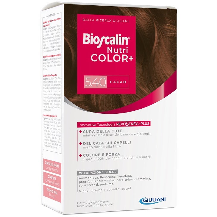 Bioscalin Nutricolor Plus Colorazione Capelli Permanente 5,40 Cacao  - 2