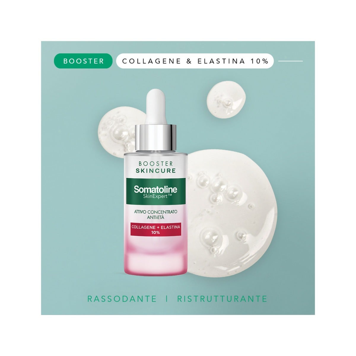 Somatoline SkinExpert Skincure Booster Ridensificante Collagene + Elastina 30ml-4