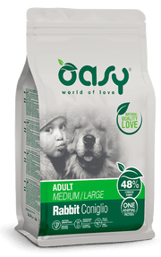 Oasy Dry Monoproteico Cane Adult Medium Large Coniglio 12kg-1