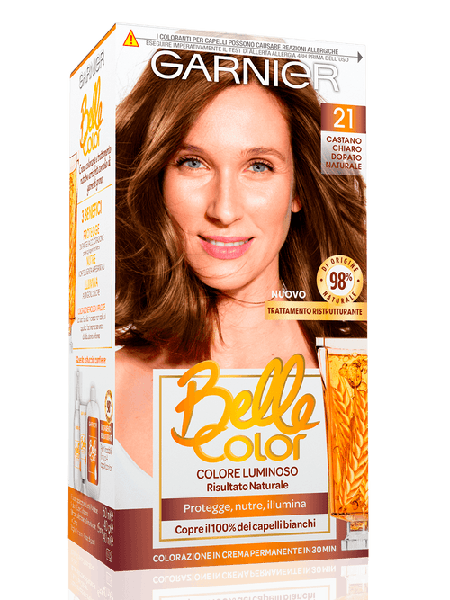 Garnier Belle Color Colorazione Capelli 21 Castano Chiaro Dorato Naturale-1