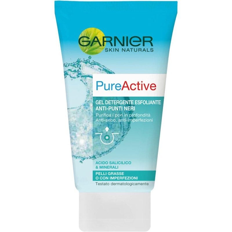 Garnier Pure Active Gel Detergente Esfoliante Anti Punti Neri 150ml-2