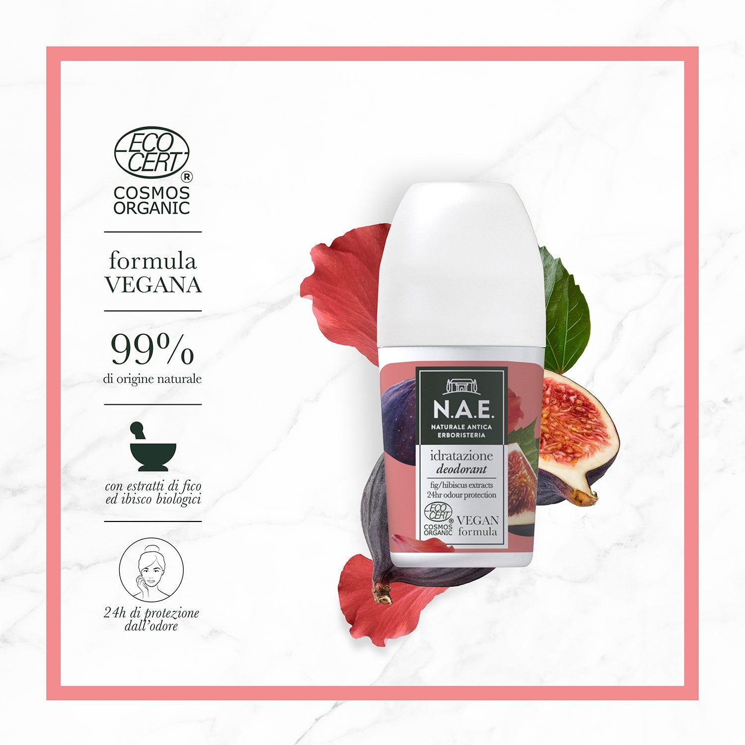 N.A.E. Deodorante Idratazione Formula Vegana 50ml  - 3