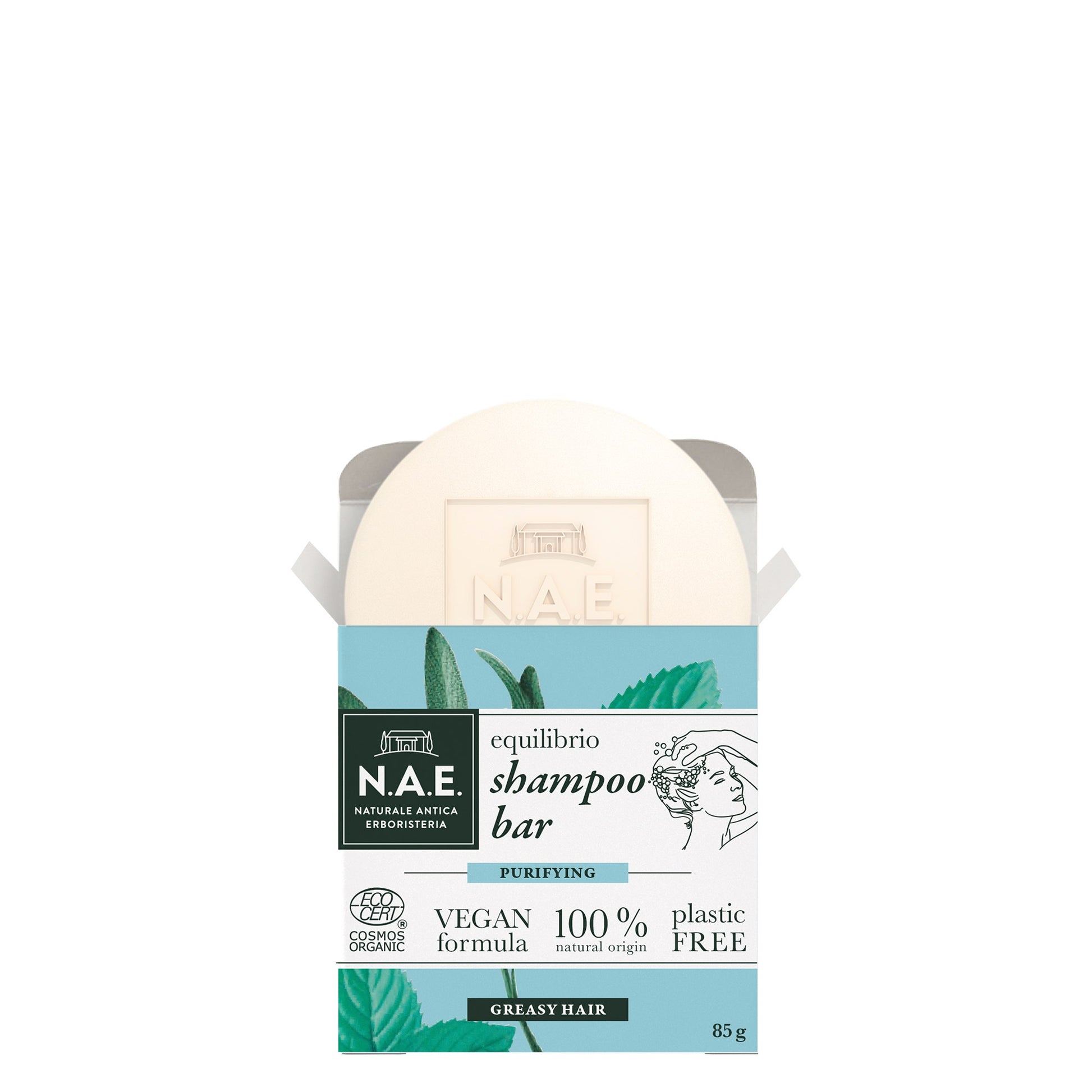 N.A.E. Shampoo Solido Equilibrio Per Capelli Grassi 85g  - 3