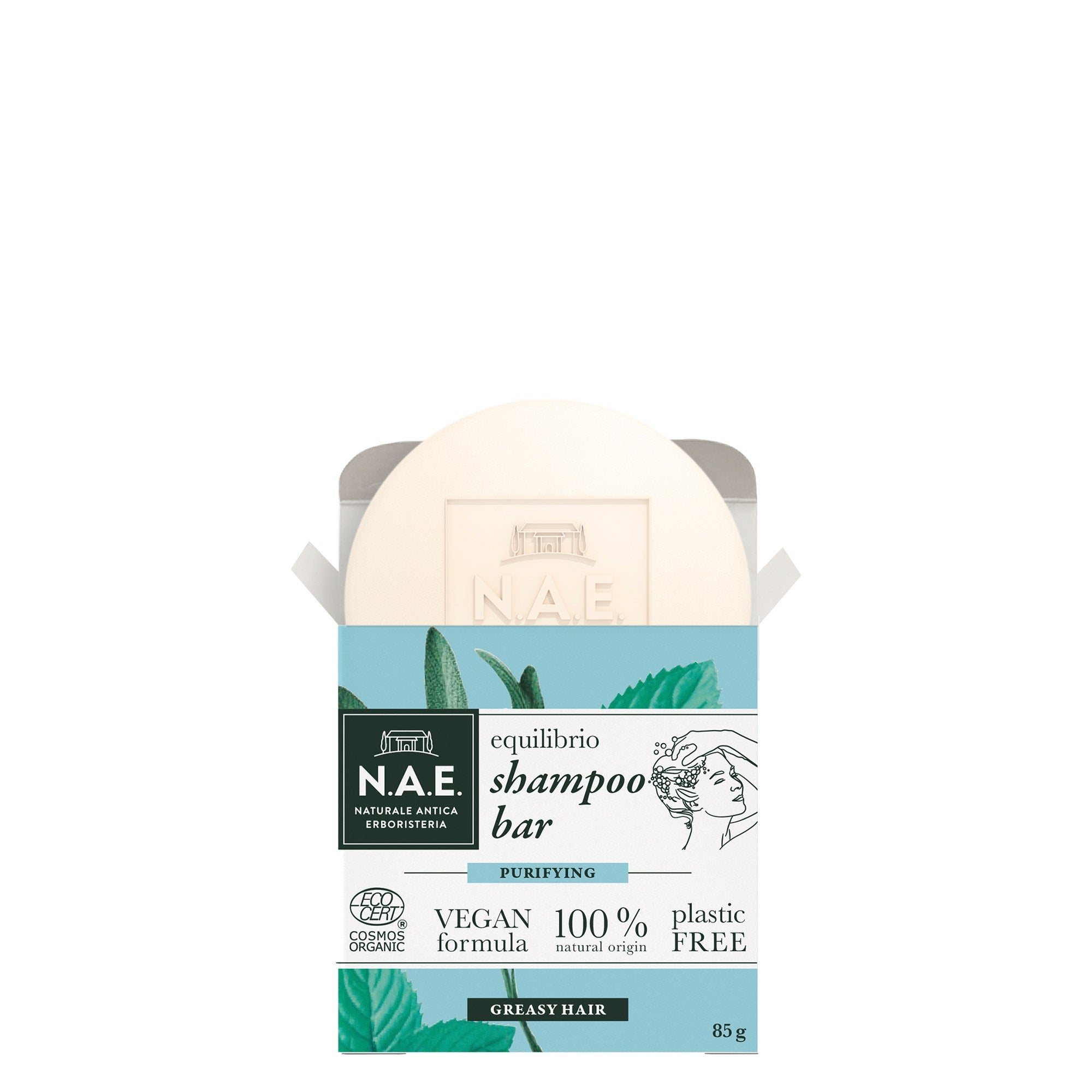 N.A.E. Shampoo Solido Equilibrio Per Capelli Grassi 85g  - 3