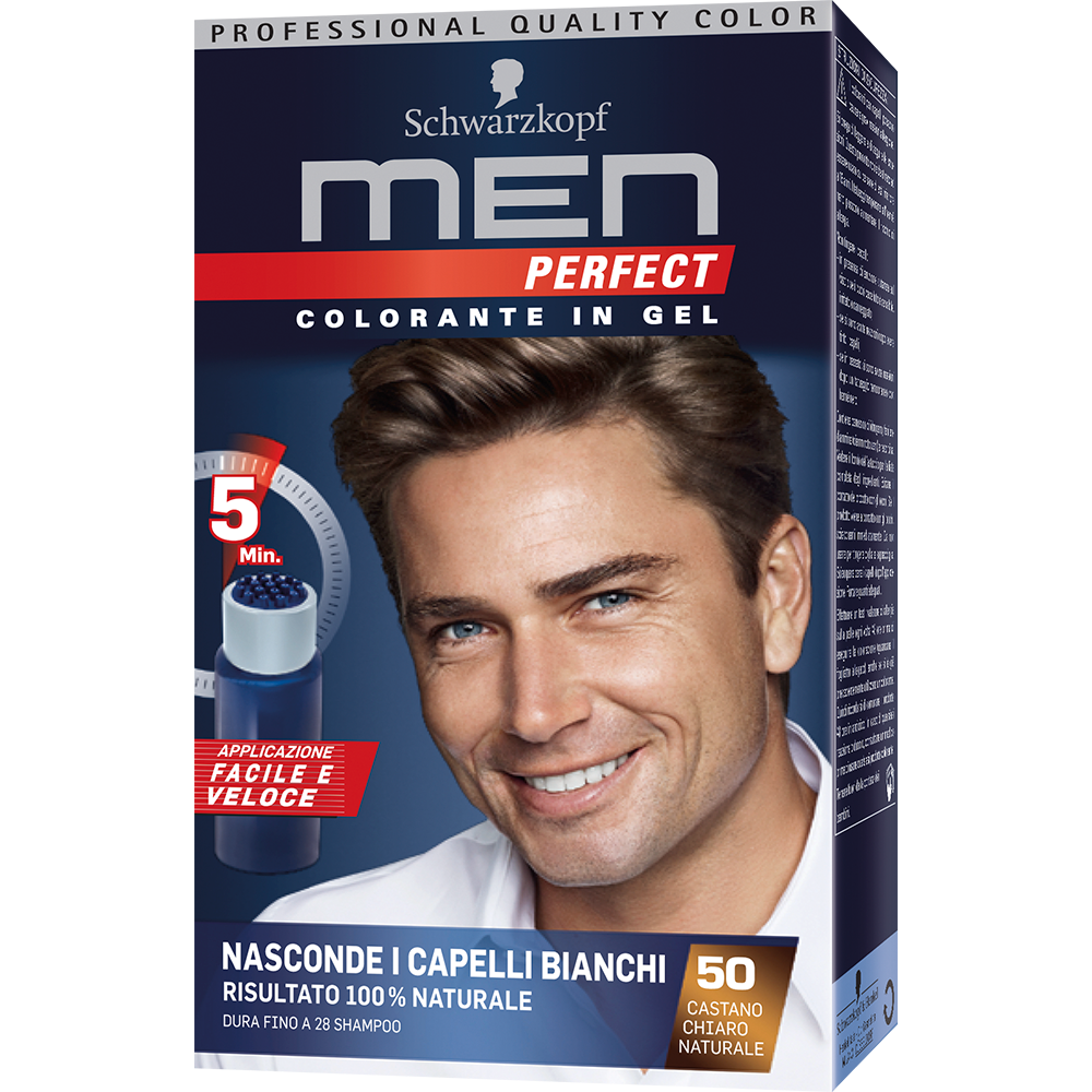 Schwarzkopf Men Perfect Colorante In Gel 50 Castano Chiaro  - 2