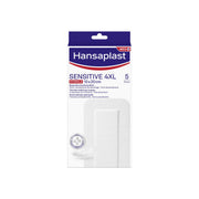 Hansaplast Cerotti Sensitive 4XL Medicazione Per Ferite Medio Grandi 5 Pezzi 10x20cm-1