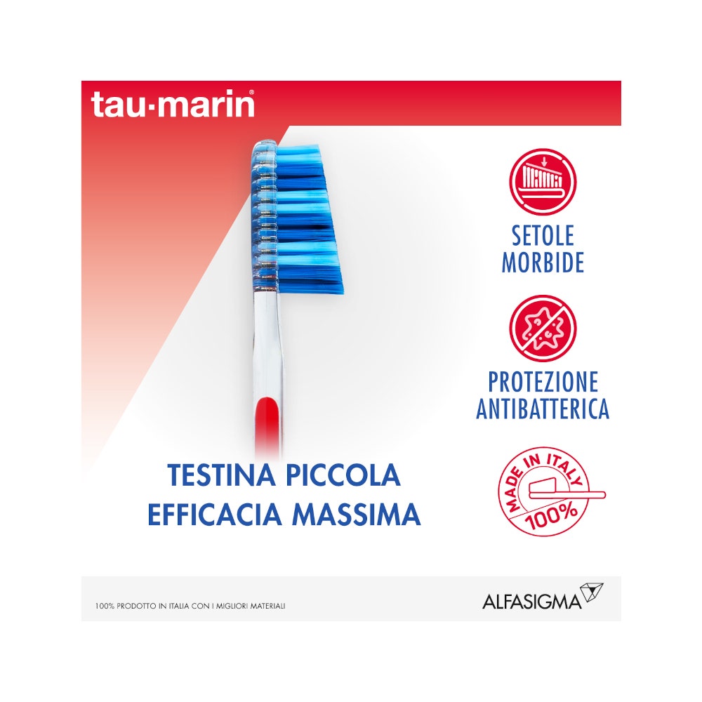 Taumarin Spazzolino Professional Morbido 27 Con Antibatterico-19