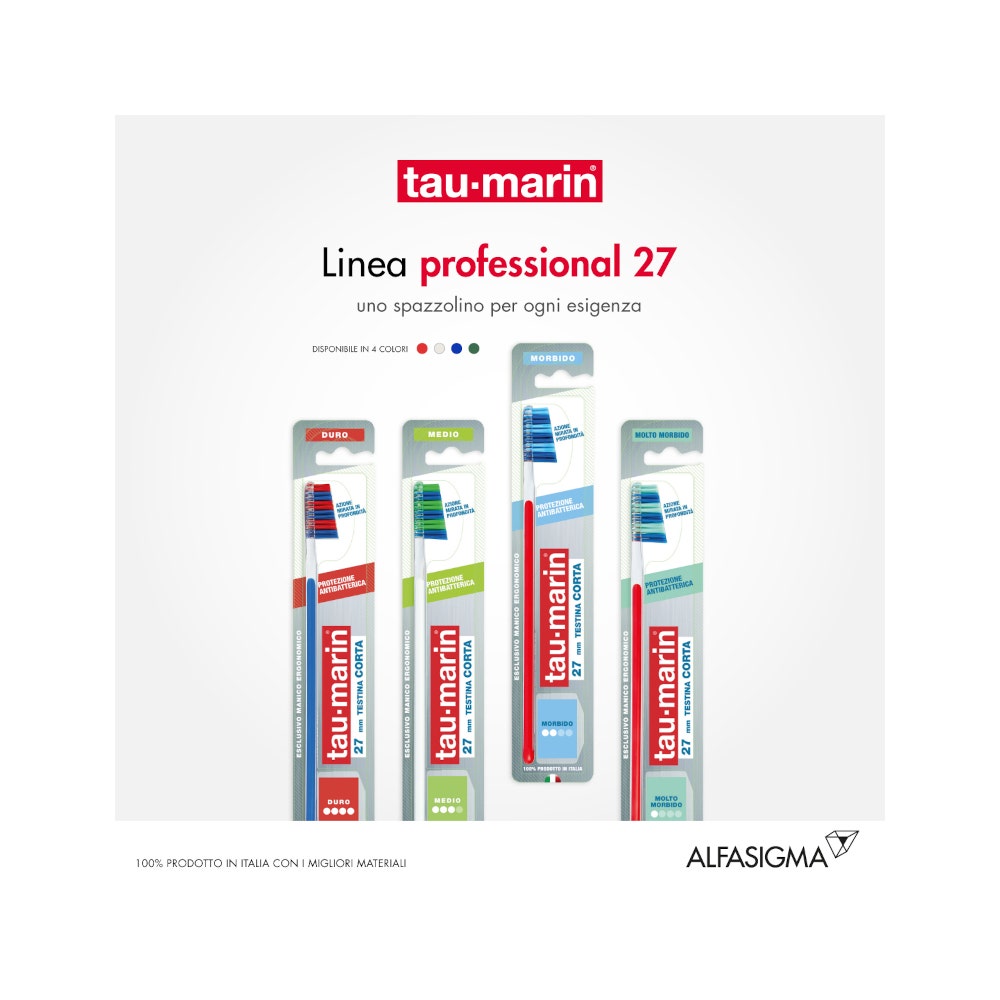Taumarin Spazzolino Professional Morbido 27 Con Antibatterico-22