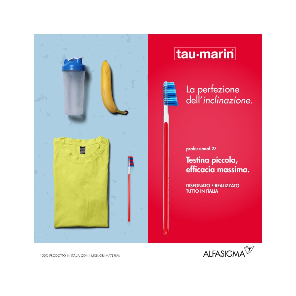 Taumarin Spazzolino Professional Morbido 27 Con Antibatterico-23
