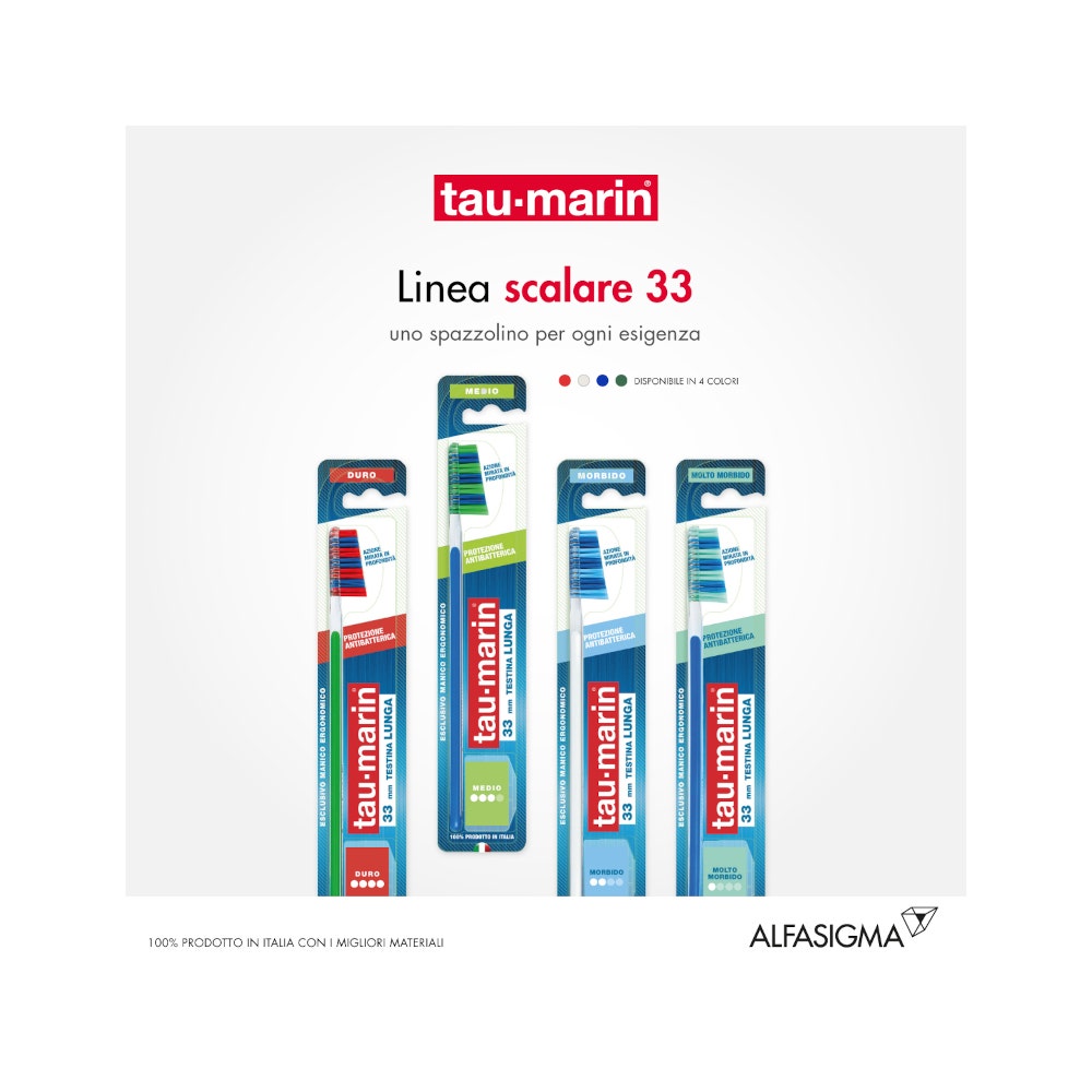 Taumarin Spazzolino Scalare 33 Medio Con Antibatterico-16
