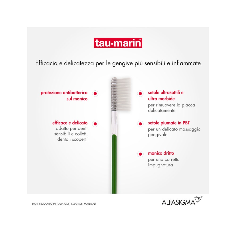 Taumarin Spazzolino Sensitive Denti Antibatterico 1 Pezzo-16
