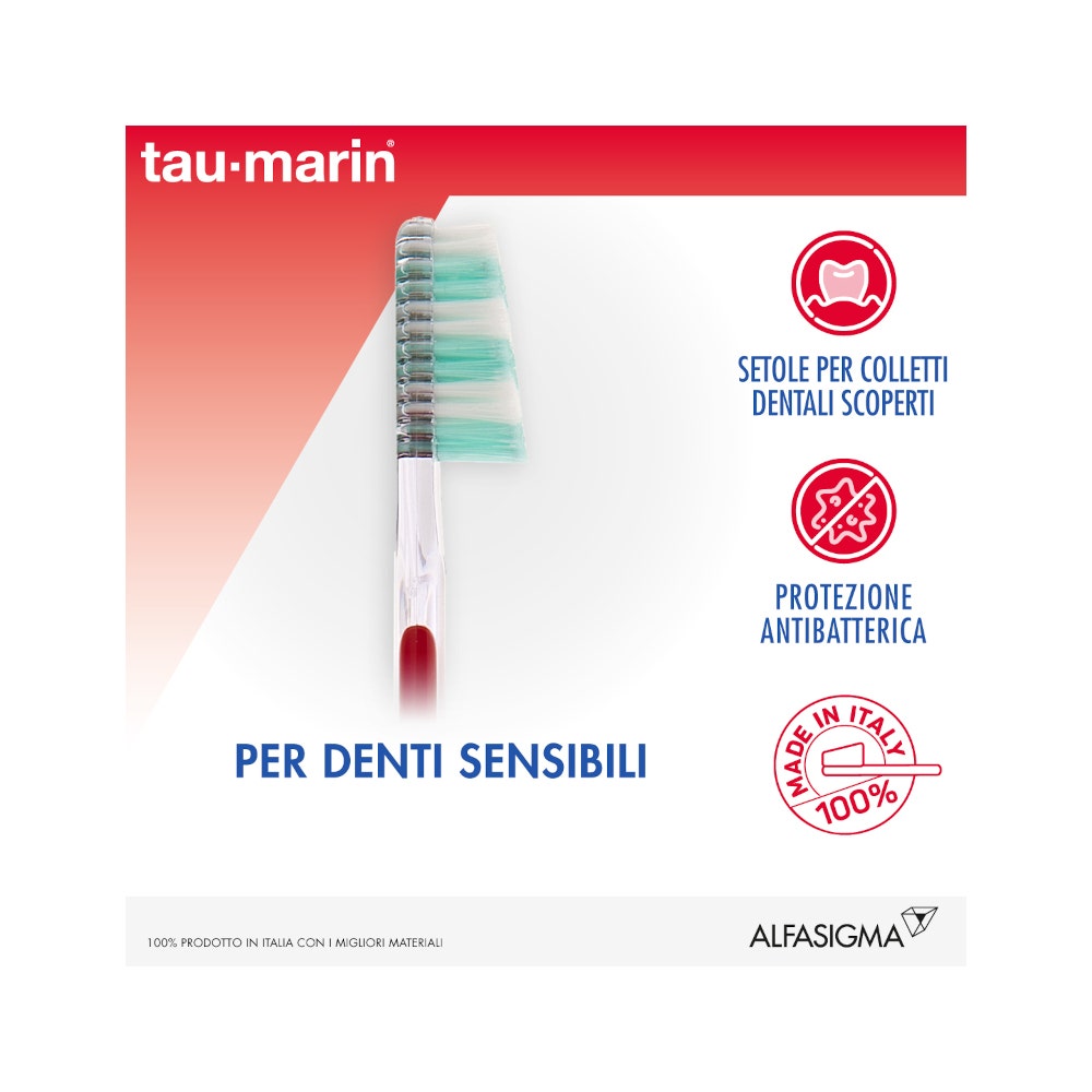 Taumarin Spazzolino Sensitive Gengive Antibatterico 1 Pezzo-5