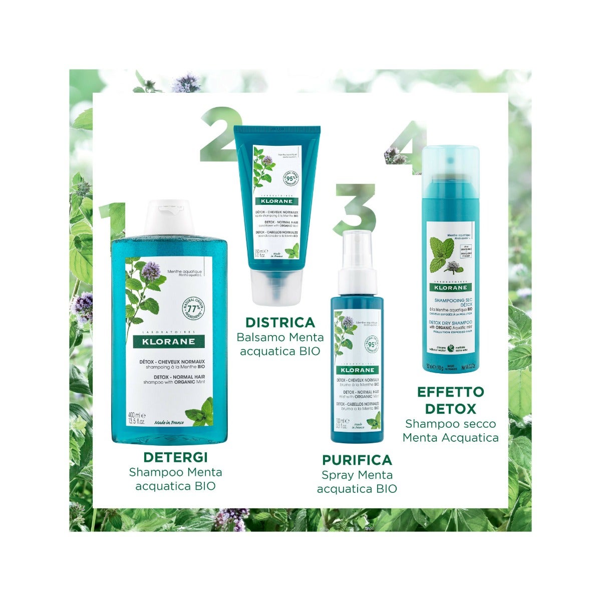 Klorane Shampoo Secco Menta Acquatica 150ml-8