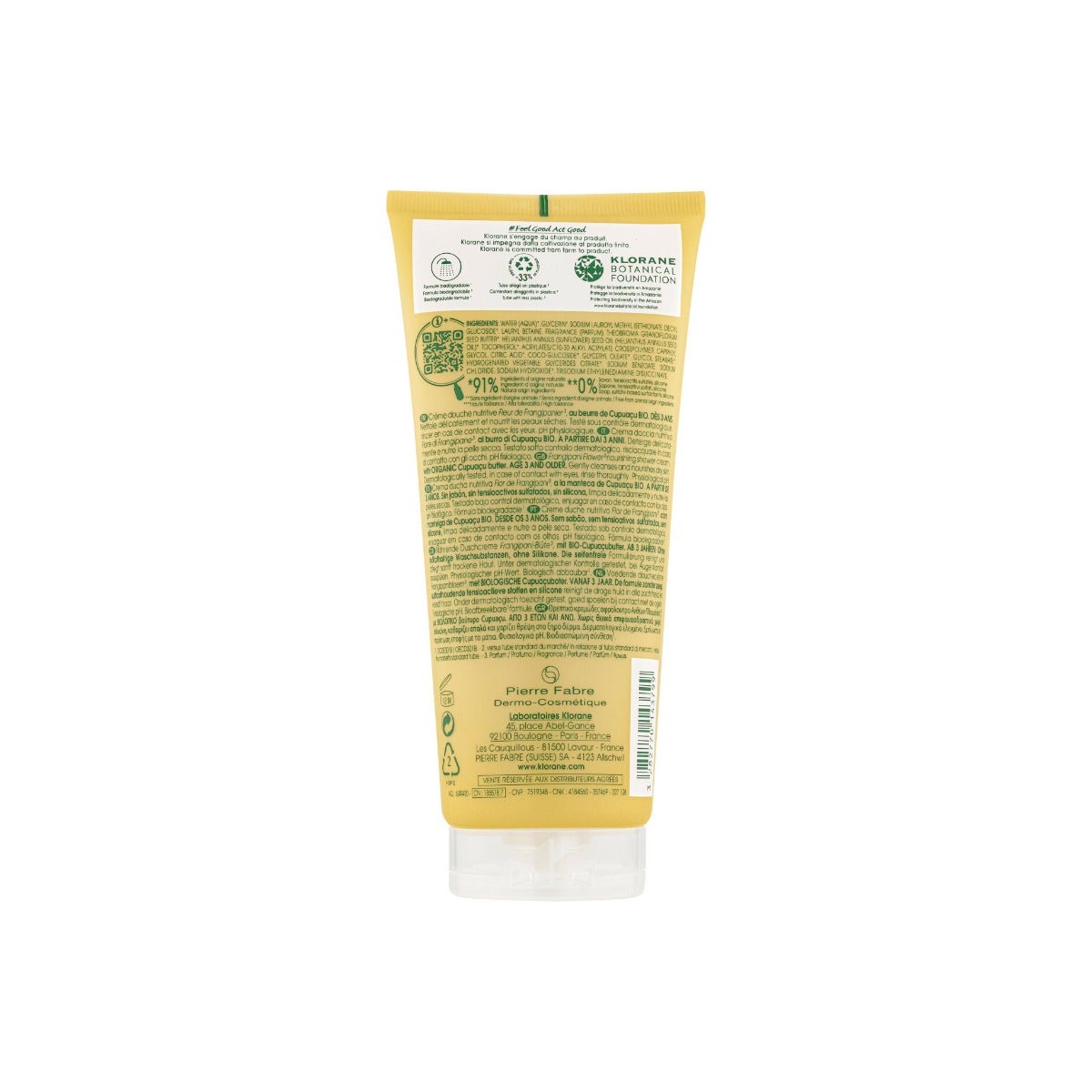 Klorane Crema Doccia Fiore Di Frangipane 200ml-6