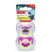 Nuk Signature Night Succhietto Silicone 6-12 Mesi 2 Pezzi-2