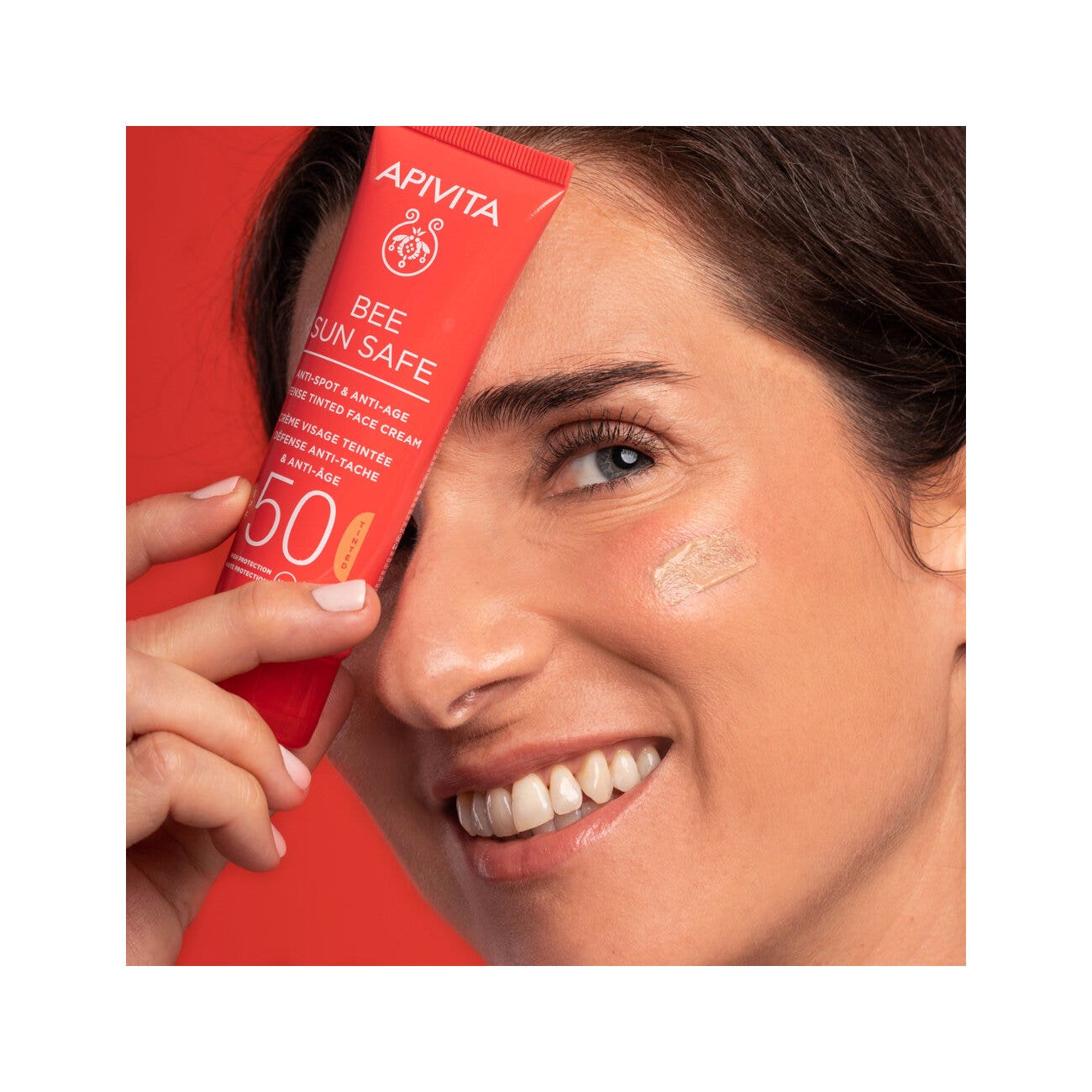 Apivita Bee Sun Safe Crema Viso Colorata SPF50 Anti-Macchia&Anti-Age 50ml-4