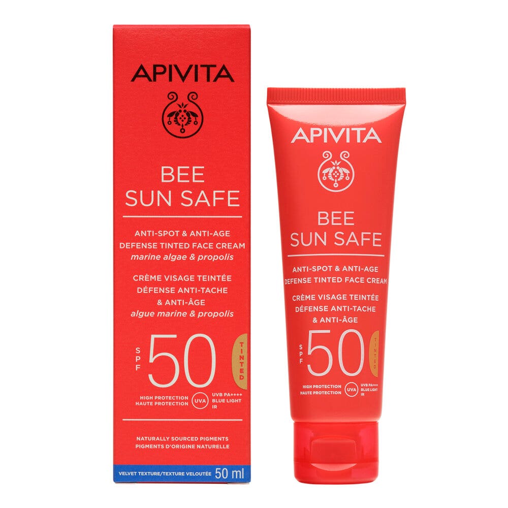 Apivita Bee Sun Safe Crema Viso Colorata SPF50 Anti-Macchia&Anti-Age 50ml-9