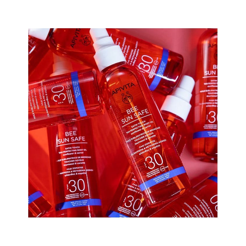 Apivita Bee Sun Safe Olio Corpo Abbronzante SPF30 200ml-2