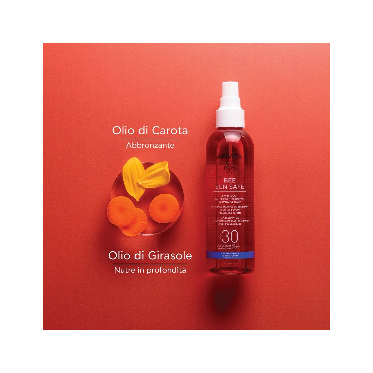 Apivita Bee Sun Safe Olio Corpo Abbronzante SPF30 200ml-4