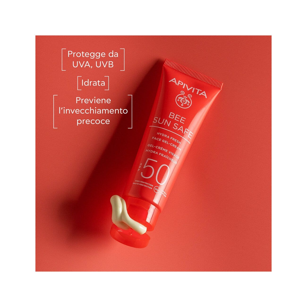 Apivita Bee Sun Safe Hydra Fresh Crema Gel Viso SPF50 50ml-2