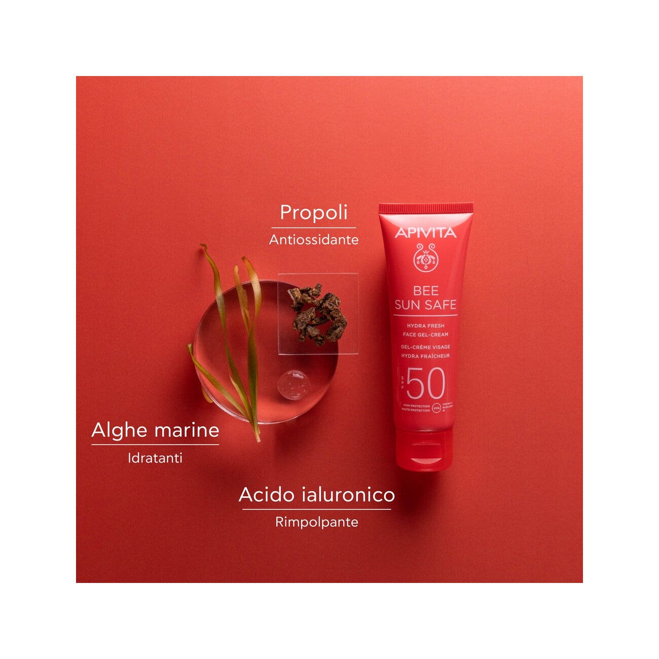 Apivita Bee Sun Safe Hydra Fresh Crema Gel Viso SPF50 50ml-3