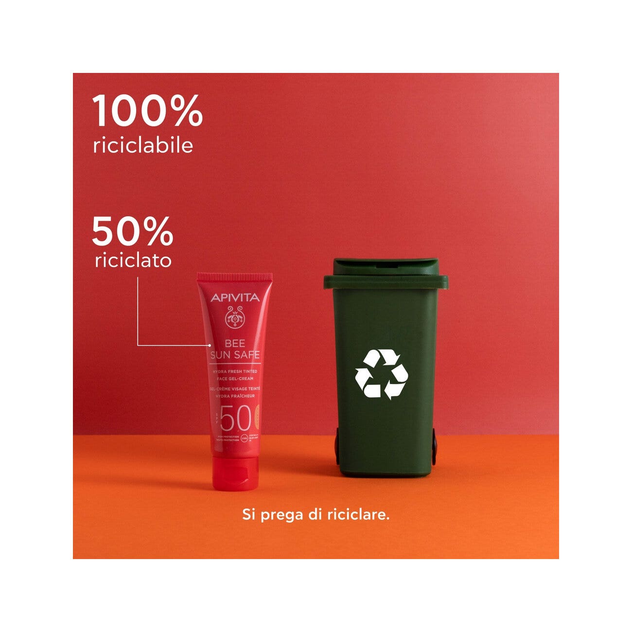 Apivita Bee Sun Safe Hydra Fresh Crema Gel Viso Colorata SPF50 50ml-8