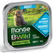 Monge B Wild Grain Free Acciughe Con Ortaggi Cibo Umido Per Gatti Adulti 100g-2