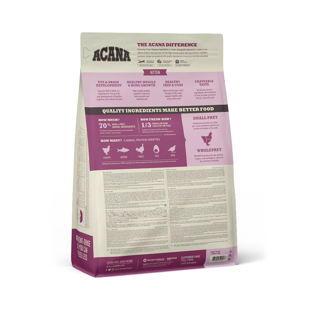 Acana Gatto Kitten First Feast Crocchette Pollo e Aringa Sacco 1,8Kg-3