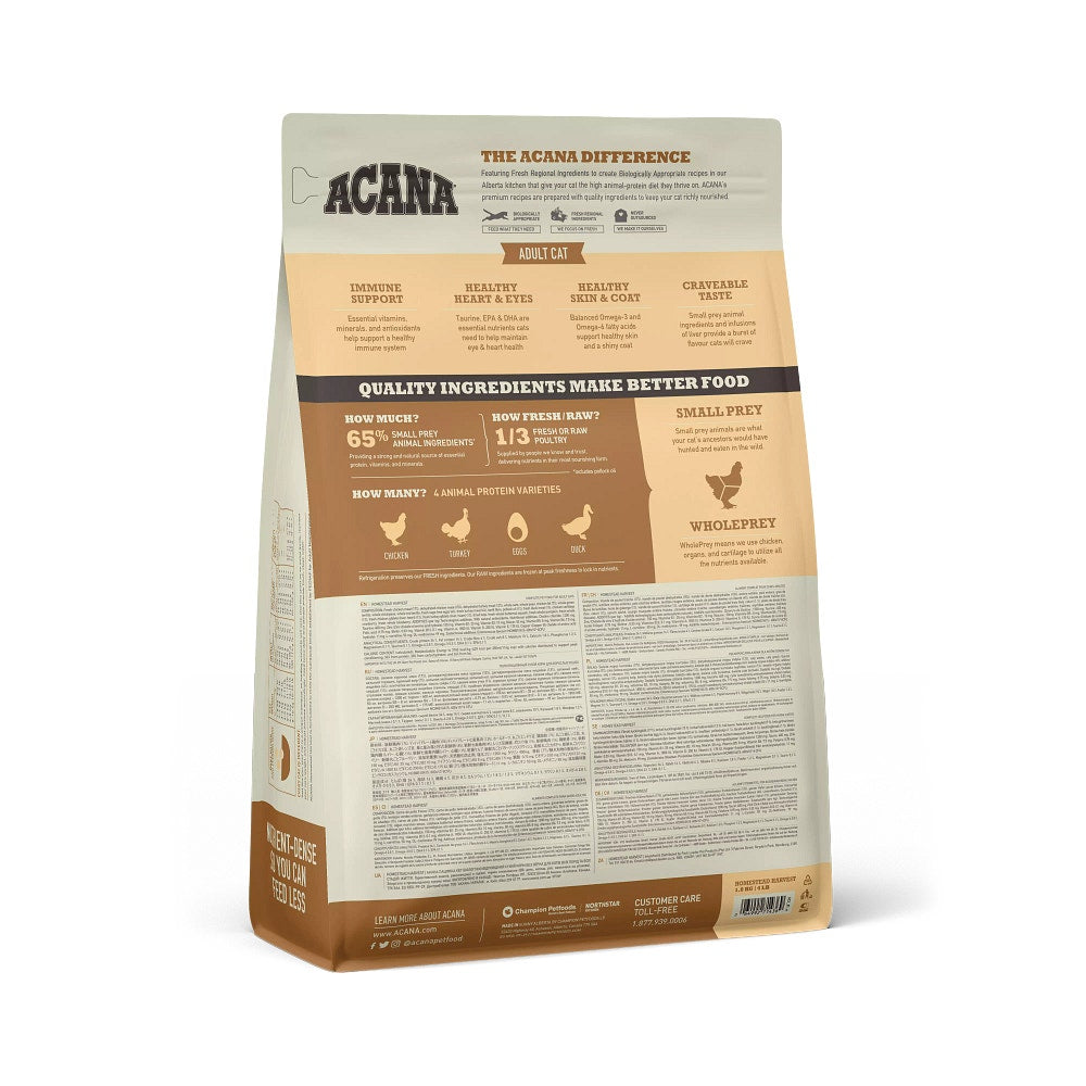 Acana Gatto Homestead Harvest Crocchette Pollo e Tacchino Sacco 1,8kg-3