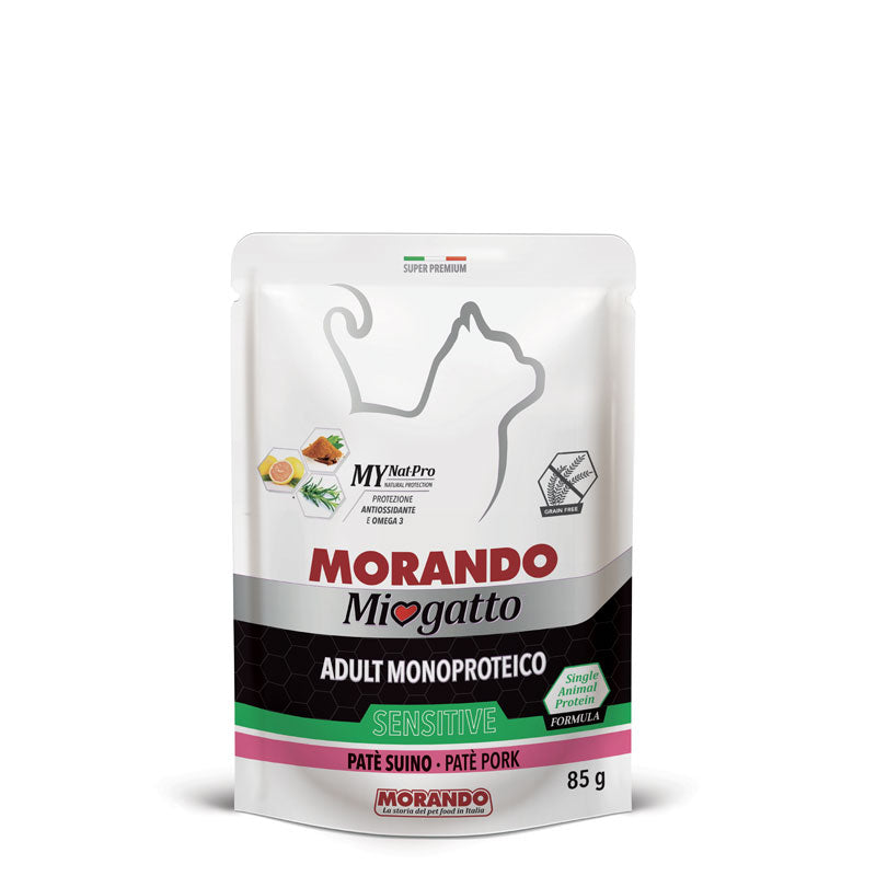 Miogatto Adult Monoproteico Sensitive Paté al Maiale per Gatti Adulti 85g