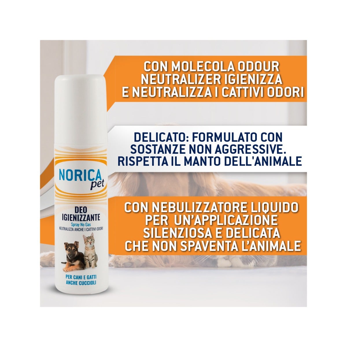 Norica Pet Deo Igienizzante Per Cani E Gatti 100ml-2