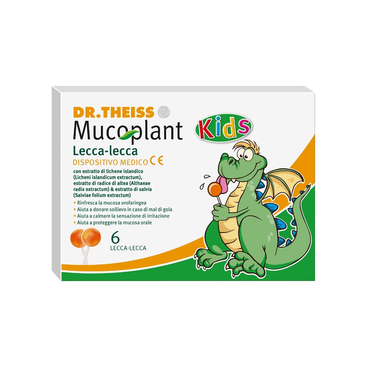 Dr Theiss Mucoplant Kids Lecca Lecca 6 Pezzi-1