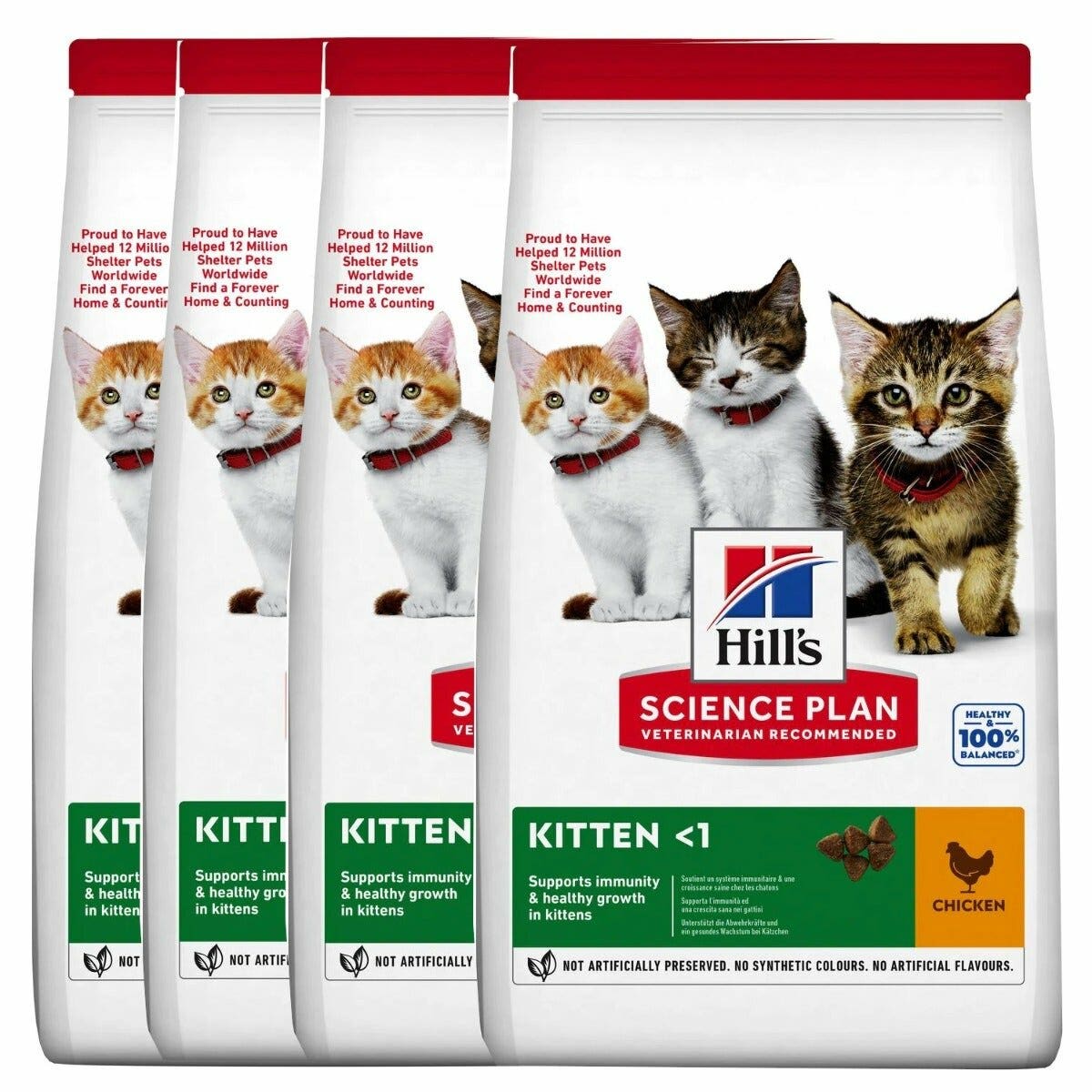 Hill's Science Plan Kitten <1 Cibo Secco Con Pollo Per Gattini 4 Sacchi Da 3kg Ciascuno-3