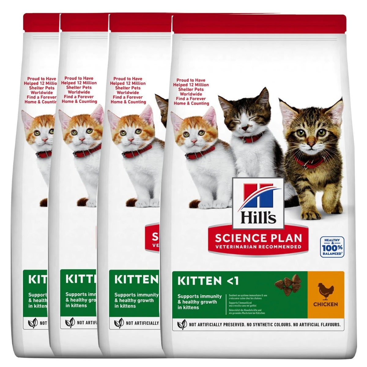 Hill's Science Plan Kitten <1 Cibo Secco Con Pollo Per Gattini 4 Sacchi Da 3kg Ciascuno-2