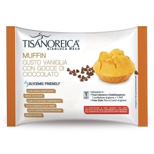 Tisanoreica Style Muffin Vaniglia Gocce Cioccolato 40g - 1