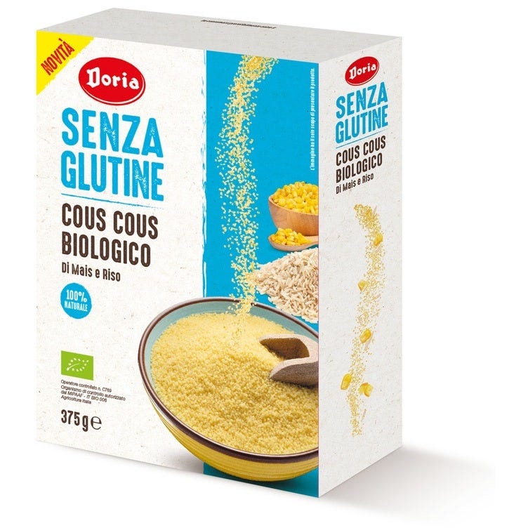 Doria Cous Cous Biologico Mais/Riso Senza Glutine 375g-2