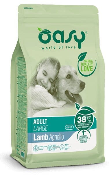 Oasy Lifestage Adult Large Agnello Cibo Secco Per Cani 12Kg-1