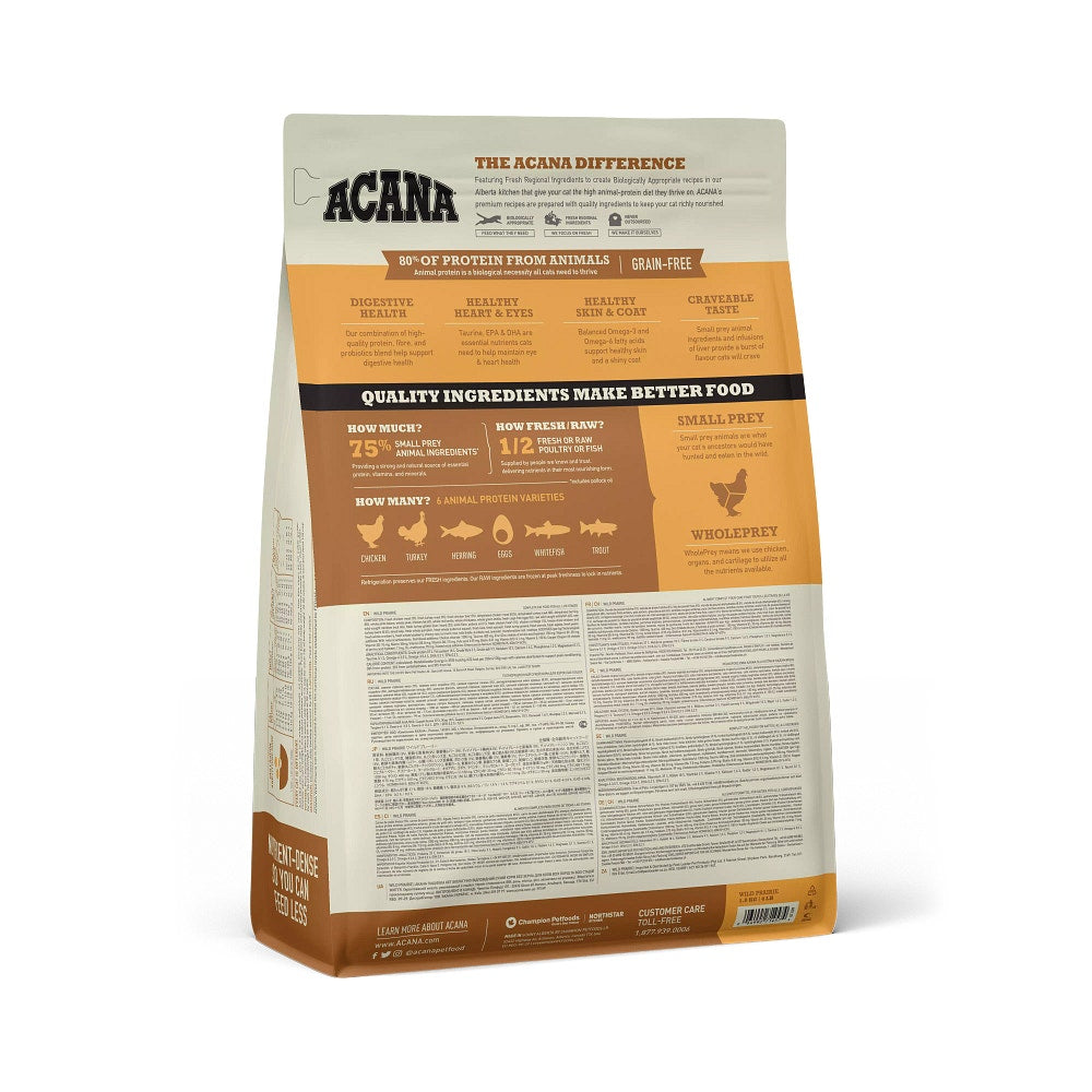 Acana Gatto Wild Prairie All Life Stages Crocchette Pollame e Pesce Sacco 1,8kg-4