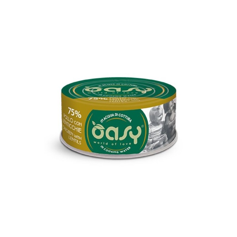 Oasy Wet Cat More Love Pollo con Lenticchie 70 g