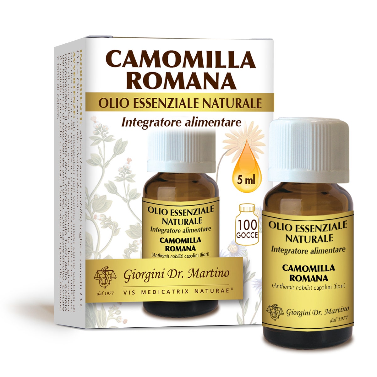 Dr Giorgini Camomilla Romana Olio Essenziale Naturale 5ml-1