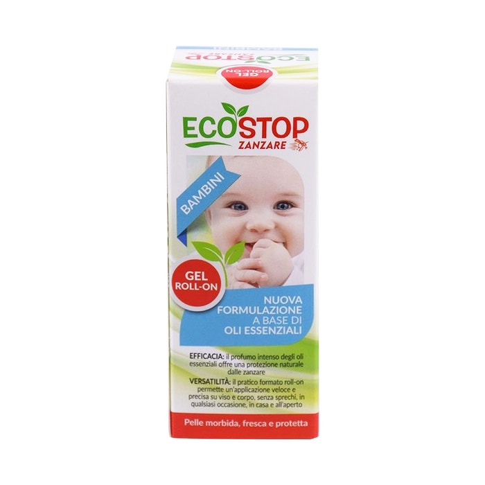 EcoStop Zanzare Gel Roll On Con Oli Essenziali Per Bambini 3 Anni+ 50ml-1